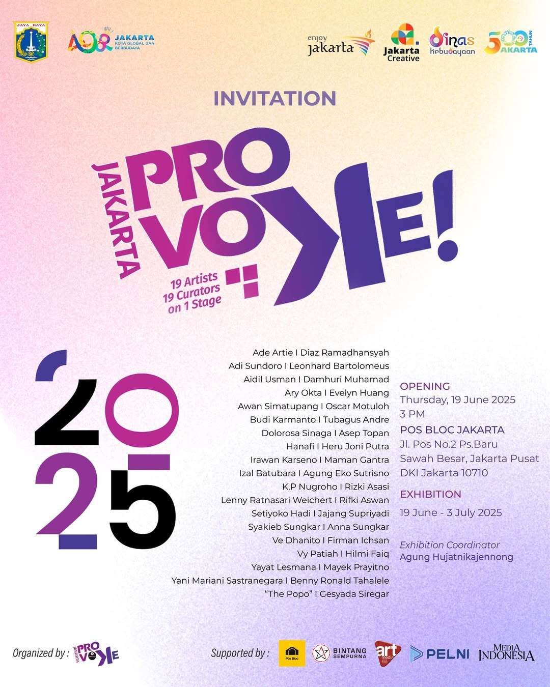Jakarta Provoke! 2025 Suguhkan Karya Seni Kontemporer Kolaboratif