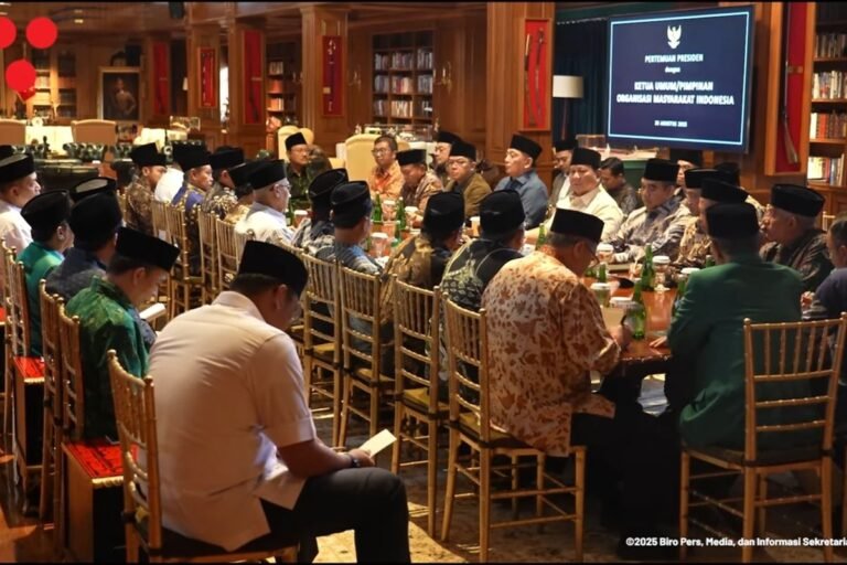 Presiden Prabowo Gandeng Ormas Islam Ajak Masyarakat Redakan Ketegangan