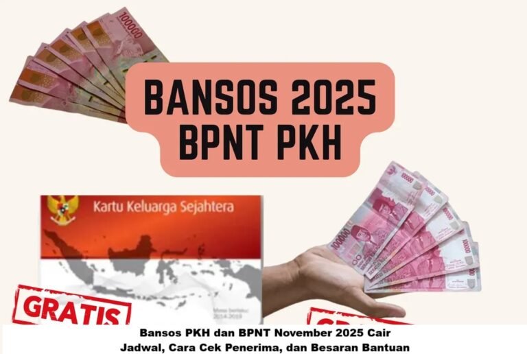 Tiga Program Bansos Utama Cair November 2025, Mulai Program Keluarga Harapan (PKH) hingga Bantuan Pangan Non Tunai